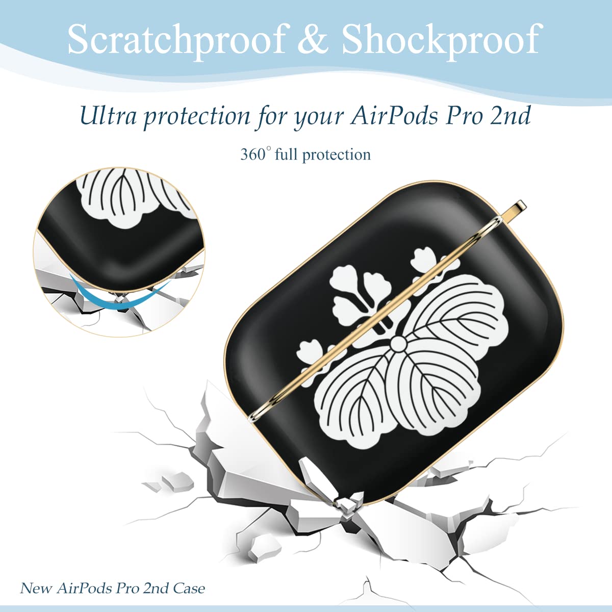 Amazon | AirPods Pro 第2世代 ケース 戦国武将 豐臣秀吉 五三桐 家紋